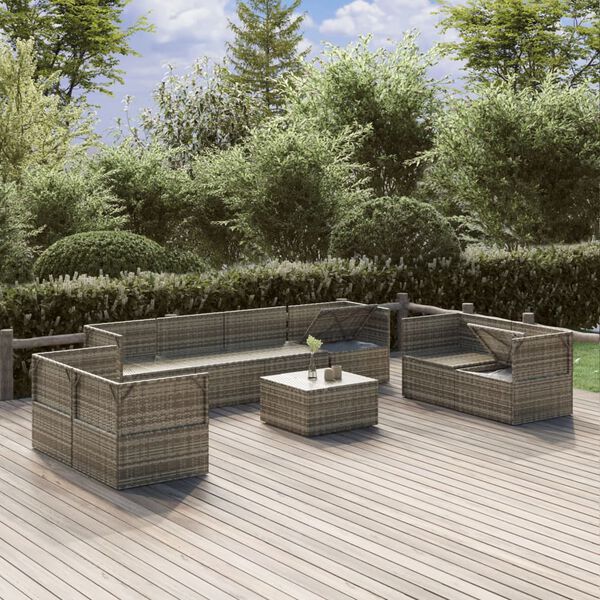 vidaXL Garden Lounge Set Grey