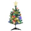 vidaXL Mini Artificial Christmas Tree Green PVC Small