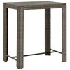 vidaXL Garden Bar Set Grey