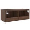 vidaXL TV Wall Cabinet Brown oak Engineered wood Medium TV Wall Cabinet