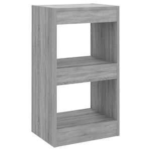 vidaXL Book Cabinet Grey sonoma Engineered wood Medium Book Cabinet