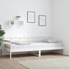 vidaXL Day Bed White Solid pine wood 31.5x79.0 in