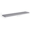 vidaXL Wall Shelf Grey Honeycomb MDF and metal 47.2x9.3x1.5 in