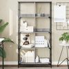 vidaXL Bookshelf Grey Sonoma Engineered Wood Large Bookshelf