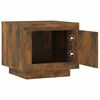 vidaXL Coffee Table Smoked Oak Engineered Wood 19.7 in - 23.6 in
