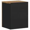 vidaXL Bathroom Wall Cabinet Honey brown and black