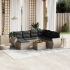 vidaXL Garden Sofa Set Grey