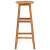 vidaXL Bar Stool Set of 4 Acacia Wood Color Solid Acacia Wood Standard