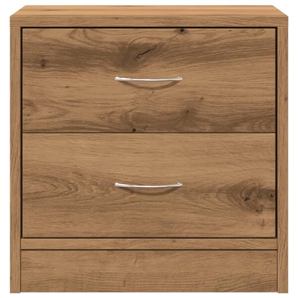 vidaXL Bedside Cabinet Artisan Oak Engineered Wood Medium