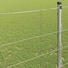 vidaXL Field Fence Silver 164.04 x 5.25 ft Galvanised steel