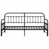vidaXL Daybed Frame Black 35.43 x 74.80 in Powder-Coated Steel