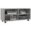 vidaXL TV Cabinet With Casters Grey Sonoma Engineered wood Medium