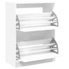 vidaXL Shoe Cabinet White Engineered wood Tall Shoe Cabinet