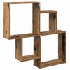 vidaXL Wall Shelf Old Wood Engineered Wood 31.5 x 5.9 x 30.9 in