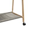 vidaXL Clothes Rack Bamboo Varnished Finish 41.7 x 13.4 x 41.9 in