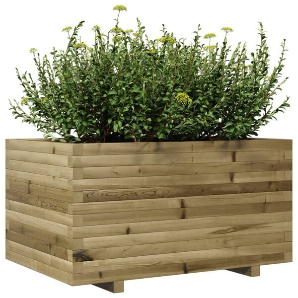 vidaXL Garden Planter Natural wood Vacuum pressure treated pinewood