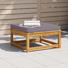 vidaXL Garden Footstool Dark grey