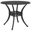 vidaXL Garden Dining Set 5 pcs Black 35.4" x 35.4" x 29.5
