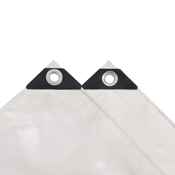 vidaXL Tarpaulin 7.11 oz/ft² 8.2x11.5' White