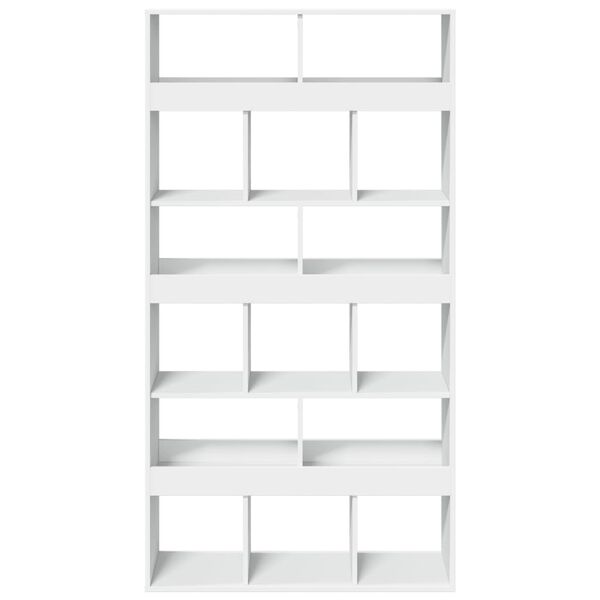 vidaXL Room Divider White Engineered Wood 39.4 in x 13.0 in x 73.8 in