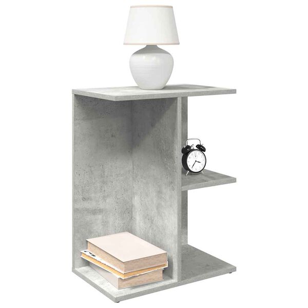 vidaXL Bedside Table Set of 2 Concrete Grey Engineered Wood Bedside Table