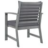 vidaXL Garden Chair Set of 2 Dark grey