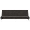 vidaXL Sofa Bed Dark Gray Velvet (100% polyester), wood, plastic