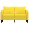 vidaXL 2-seater Sofa Light Yellow 100% Polyester, Metal, Textilene Medium