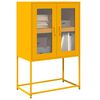 vidaXL Highboard Mustard Yellow Cold-rolled Steel Medium Highboard