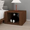 vidaXL Bedside Table Brown Oak Engineered Wood Standard Rectangular