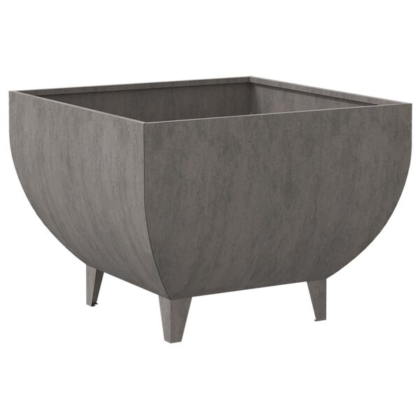 vidaXL Fire Pit 19.7"x19.7"x14.6" Corten Steel