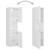 vidaXL Bathroom Furniture Set High gloss white Engineered wood, Acrylic
