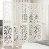 vidaXL Room Divider 6 Panels White Solid Wood Paulownia