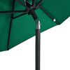 vidaXL Garden Parasol Green Polyester, Steel Large Tiltable