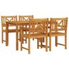 vidaXL Garden Dining Set 5 pcs Brown Solid Acacia Wood
