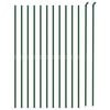 vidaXL Wire Mesh Fence with Flange Green 3.3x82.0'