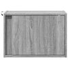 vidaXL Wall-mounted Bedside Cabinet Gray Sonoma Engineered wood Compact