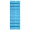 vidaXL Guest Towel Set of 10 Turquoise 100% Ring-spun cotton