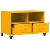 vidaXL TV Cabinet Mustard Yellow Cold-rolled Steel Compact TV Cabinet