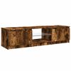 vidaXL TV Cabinet smoked oak 140 x 40 x 36 cm Engineered wood