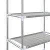 vidaXL Storage Rack Over Toilet Silver