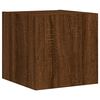 vidaXL TV Wall Cabinet Brown Oak Engineered wood Medium TV Wall Cabinet