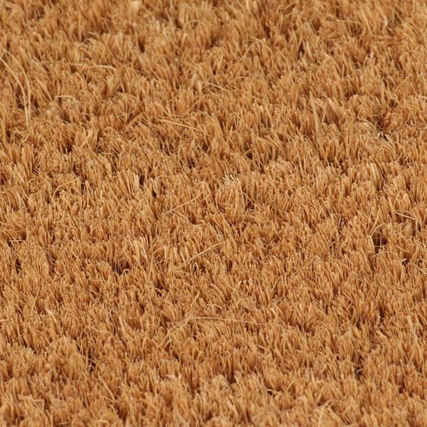 vidaXL Door Mat Natural Coir 23.6 x 35.4 in Door Mat Crescent