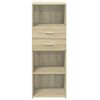 vidaXL Highboard Sonoma oak Engineered wood Tall Highboard Rectangular