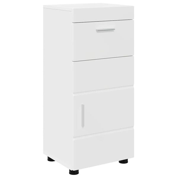 vidaXL Bathroom Cabinet Set TULUM White 14.57 x 12.40 x 32.28 in