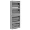 vidaXL Shoe Cabinet Grey Sonoma Engineered Wood Slim Shoe Cabinet