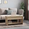 vidaXL Coffee Table Sonoma Oak Engineered wood Medium