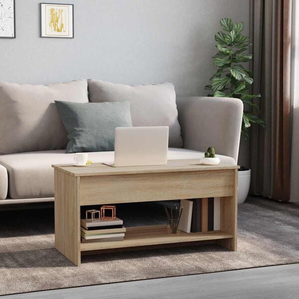 vidaXL Coffee Table Sonoma Oak Engineered wood Medium
