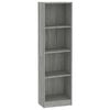 vidaXL Book Cabinet Grey sonoma Engineered wood Tall Book Cabinet