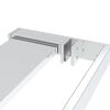 vidaXL Walk-in Shower Wall with Shelf Chrome 31.5x76.8" ESG Glass&Aluminium